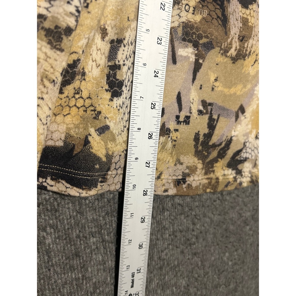 Sitka heavyweight 1/2 zip pullover merino baselayer medium camouflage - Picture 8 of 8
